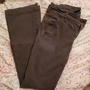 Gray AE kickboot pants